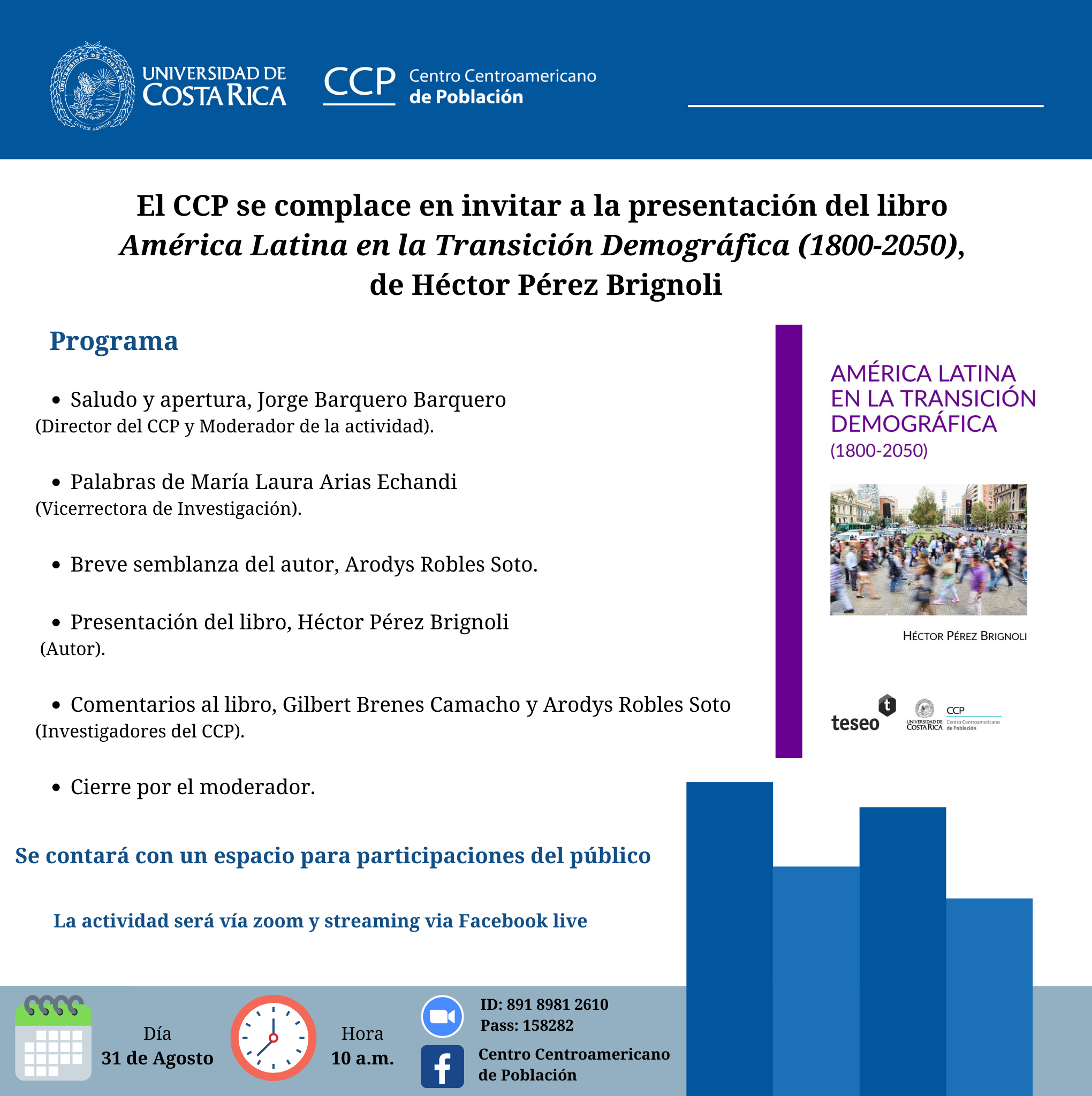 Afiche invitación libro Don Héctor